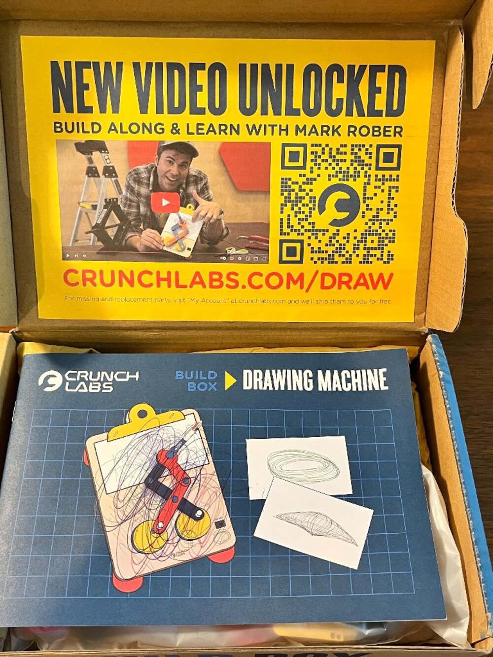 Drawing Machine Build Box by Crunch Labs from Mark Rober